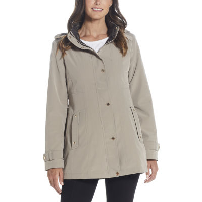 Miss Gallery Womens Hooded Midweight Raincoat - JCPenney