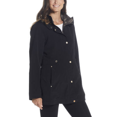 Miss Gallery Womens Hooded Midweight Raincoat