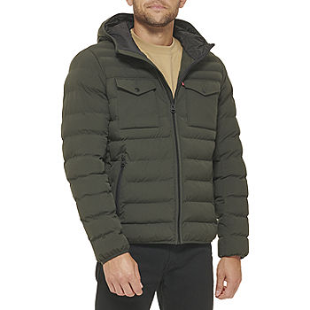 Levi's Mens Stretch Hooded Puffer Jacket - JCPenney
