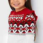 Okie Dokie Family Matching Toddler Girls Long Sleeve Sweater Dress
