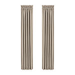 Five Queens Court Beaumont Light-Filtering Rod Pocket Set of 2 Curtain Panel
