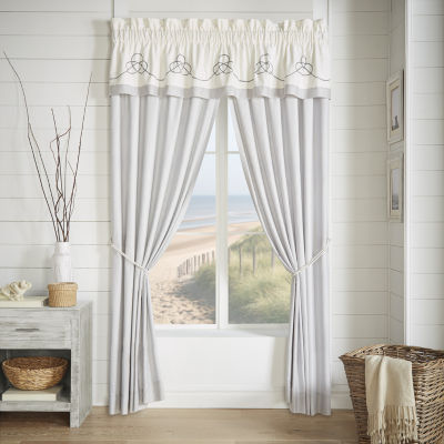 Queen Street Simona Rod Pocket Light-Filtering Set of 2 Curtain Panel