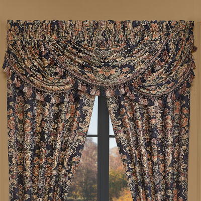 Queen Street Tiffany Rod Pocket Waterfall Valance