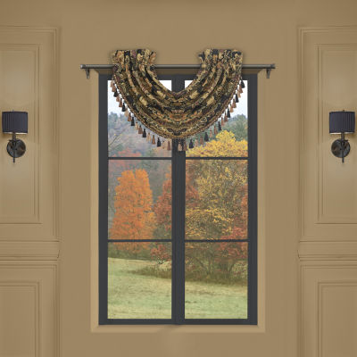 Queen Street Tiffany Rod Pocket Waterfall Valance