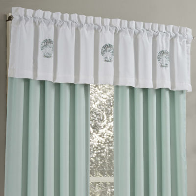Royal Court Waters Edge Rod Pocket Tailored Valance
