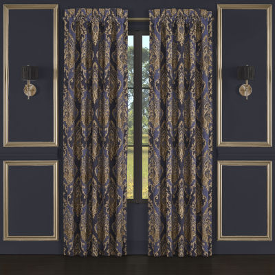 Five Queens Court Woodstock Rod Pocket Energy Saving Light-Filtering Set of 2 Curtain Panel
