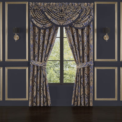 Five Queens Court Woodstock Rod Pocket Energy Saving Light-Filtering Set of 2 Curtain Panel