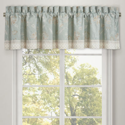 Queen Street Gabrielle Rod Pocket Tailored Valance, Color: Spa - JCPenney