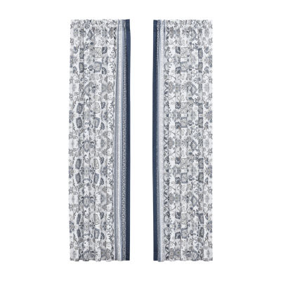 Royal Court Chelsea Light-Filtering Rod Pocket Set of 2 Curtain Panel