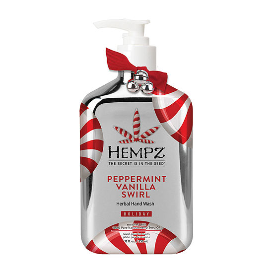 Hempz Limited Edition Peppermint Vanilla Swirl Herbal Hand Wash 12 Oz.