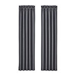 Five Queens Court Leah Energy Saving Light-Filtering Rod Pocket Set of 2 Curtain Panel