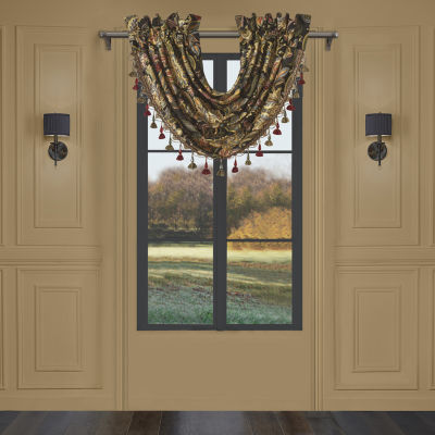Five Queens Court Stefania Rod Pocket Waterfall Valances