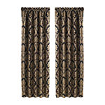 Five Queens Court Reilly Light-Filtering Rod Pocket Set of 2 Curtain Panel