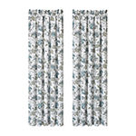 Queen Street Rosie Embellished Light-Filtering Rod Pocket Curtain Panel