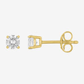 Yes, Please! Lab Created White Sapphire 14K Gold Over Silver Round 2 Pair Earring Set