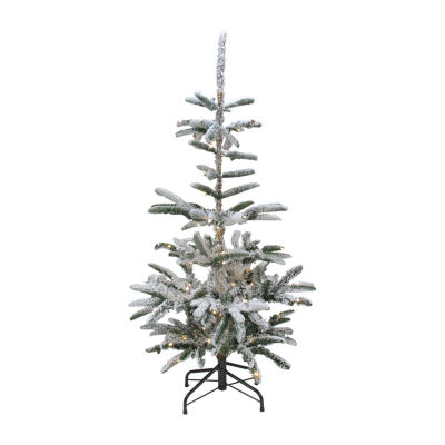 Northlight Slim Nordmann Artificial Warm Clear Led Lights 6 1/2 Foot Pre-Lit Fir Christmas Tree