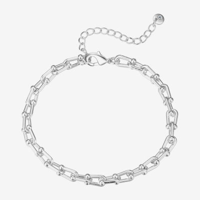 Moda Sport Hypoallergenic Water-Resistant Stainless Steel 16 Inch Link Chain Bracelet