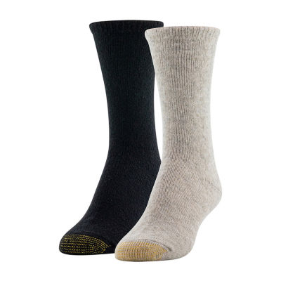 Gold Toe Wool Blend Cozy 2 Pair Crew Socks Womens