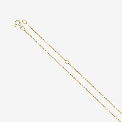 Personalized Womens 10K Gold Pendant Necklace