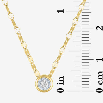 Yes, Please! (G-H / I1-I2) Womens 2-pc. Diamond Accent Lab Grown White Diamond 14K Gold Over Silver Round Necklace Set