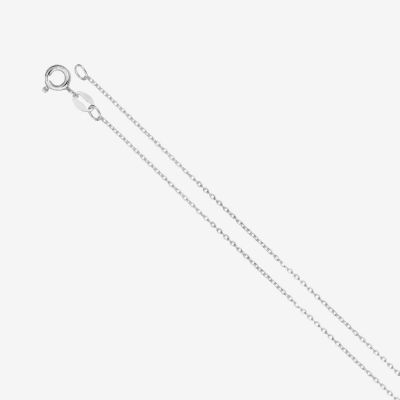 Womens Sterling Silver Circle Pendant Necklaces
