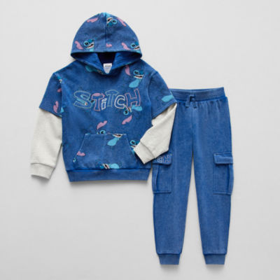 Disney Collection Little & Big Boys 2-pc. Lilo & Stitch Pant Set