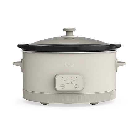 Bella 6qt Programmable Slow Cooker, Fits-anywhere Kitchenware, One Size, Beige