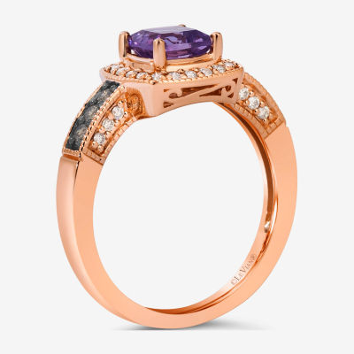 Le Vian® Ring featuring Grape Amethyst™ Chocolate Diamonds® Nude Diamonds™ set in 14K Strawberry Gold