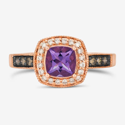 Le Vian® Ring featuring Grape Amethyst™ Chocolate Diamonds® Nude Diamonds™ set in 14K Strawberry Gold