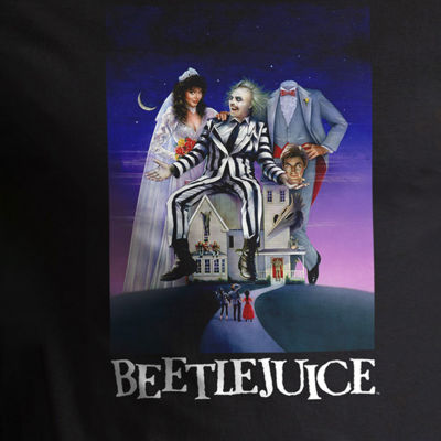 Mens Short Sleeve Beetlejuice Graphic T-Shirt