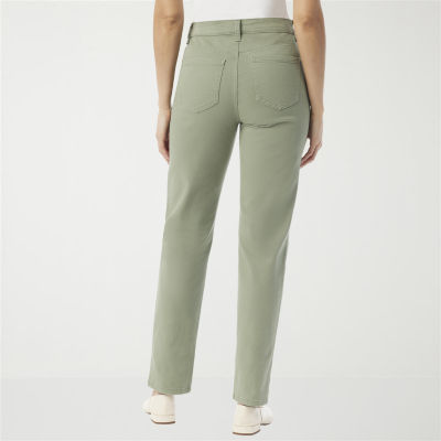 Gloria Vanderbilt Amanda Womens High Rise Stretch Fabric Slim Fit Tapered Leg Jean