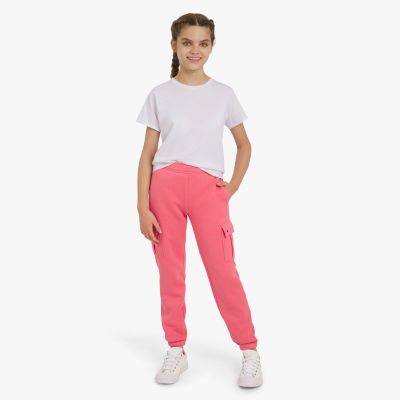 Champion Big Kid Girls Mid Rise Cuffed Active Fleece Cargo Pant