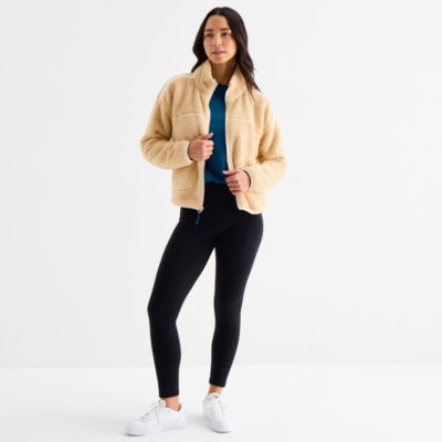 Xersion Womens Midweight Novelty Sherpa Softshell Jacket - JCPenney