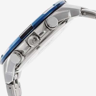 Casio Ediface Mens Silver Tone Stainless Steel Bracelet Watch Efr539d-1a2v