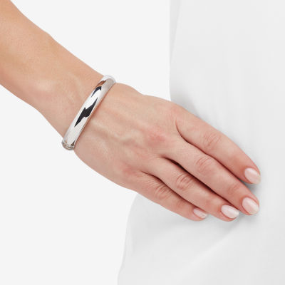 Silver Addiction Womens Sterling Silver Bangle Bracelet