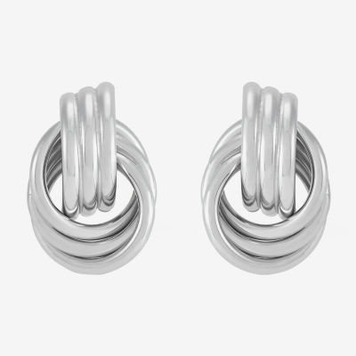 Silver Addiction Sterling Silver 14mm Stud Earrings