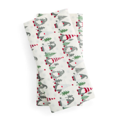 North Pole Trading Co. Printed Cotton Flannel Sheet Set