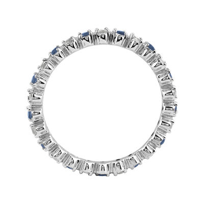 Personally Stackable Lab-Created Sapphire & Diamond-Accent Eternity Ring