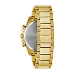 Bulova Mens Gold Tone Stainless Steel Bracelet Watch 97d121