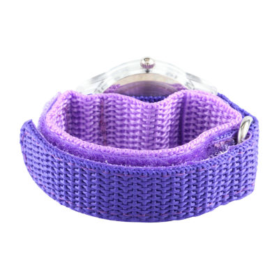 Disney Anna Girls Purple Strap Watch Wds000782