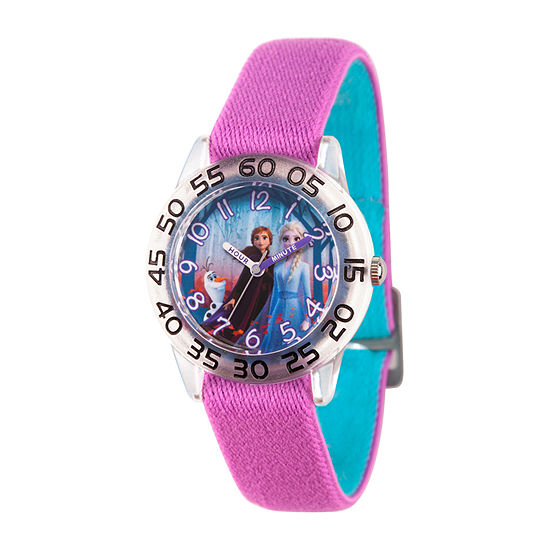 Disney Frozen Girls Purple Strap Watch Wds000784