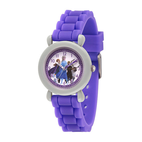 Disney Frozen Girls Purple Strap Watch Wds000814