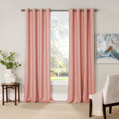 Eclipse Newport Jacquard Blackout Grommet Top Single Curtain Panel