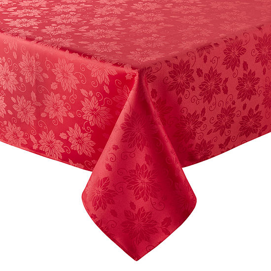 Homewear Holiday Red Jacquard Tablecloth
