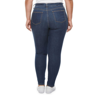 St. John's Bay - Plus Secretly Slender Womens Skinny Jean | Blue | Plus 20W | Jeans Skinny Jeans | Fall Fashion