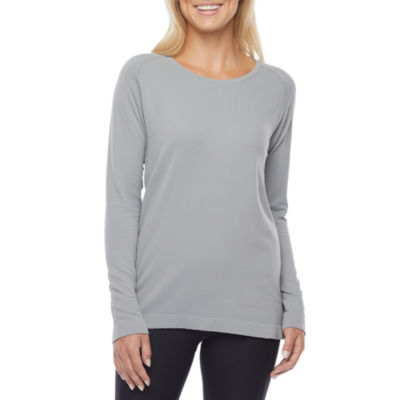 Xersion Womens Crew Neck Long Sleeve T-Shirt - JCPenney