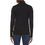 St. John's Bay Womens Turtleneck Long Sleeve Pullover Sweater