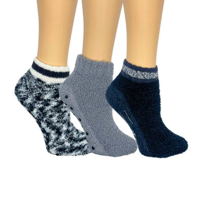 Cozy Low Cut Womens 3 Pair Slipper Socks