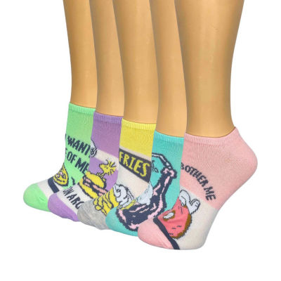 5 Pair Peanuts Low Cut Socks Womens