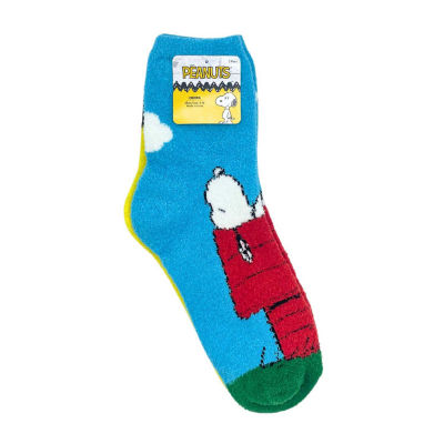 Cozy 2 Pair Peanuts Crew Socks Womens